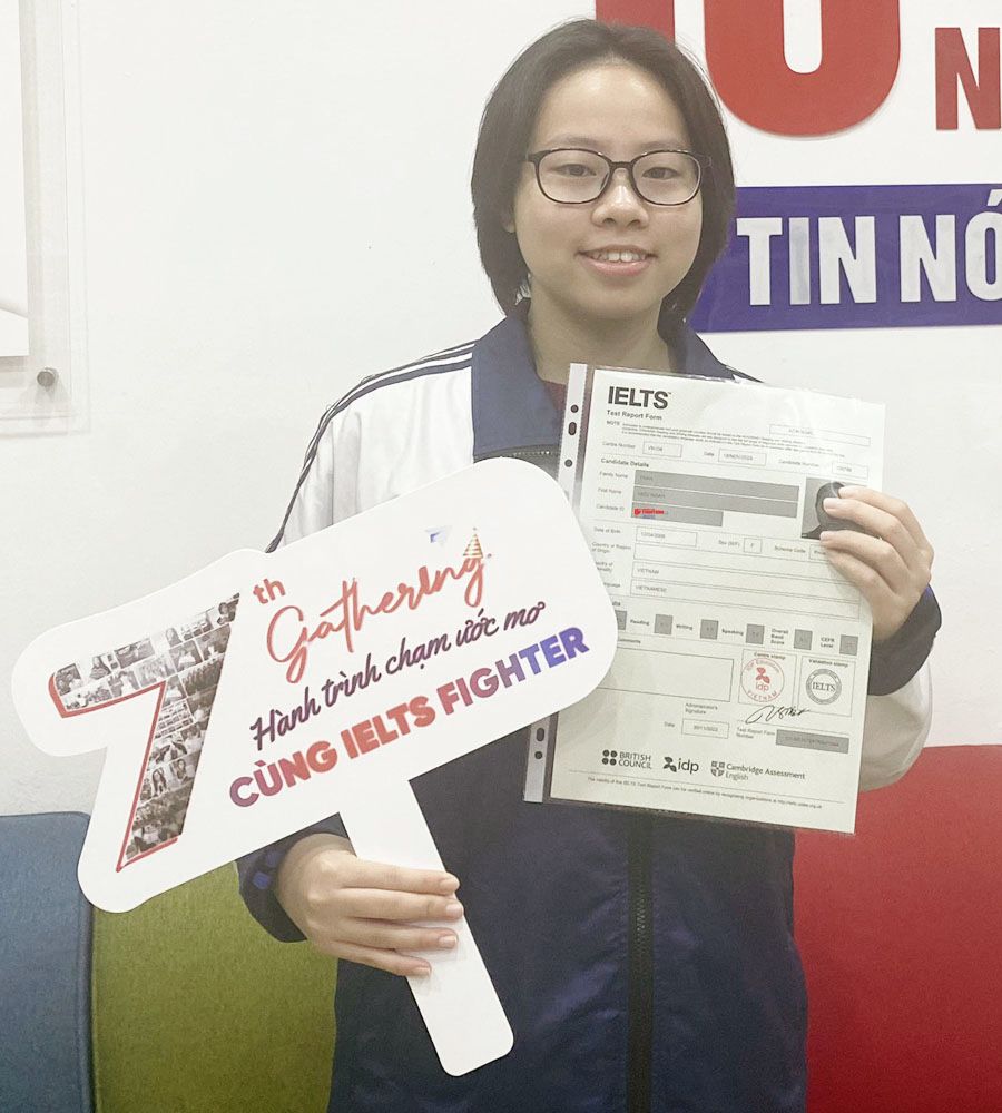  hiếu ngân 8.0 IELTS