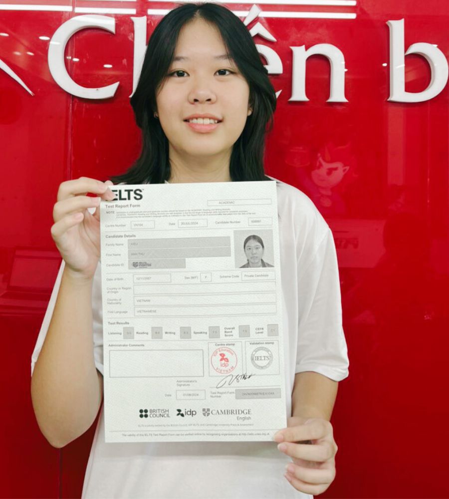 Kiều Anh Thư 7.5 IELTS