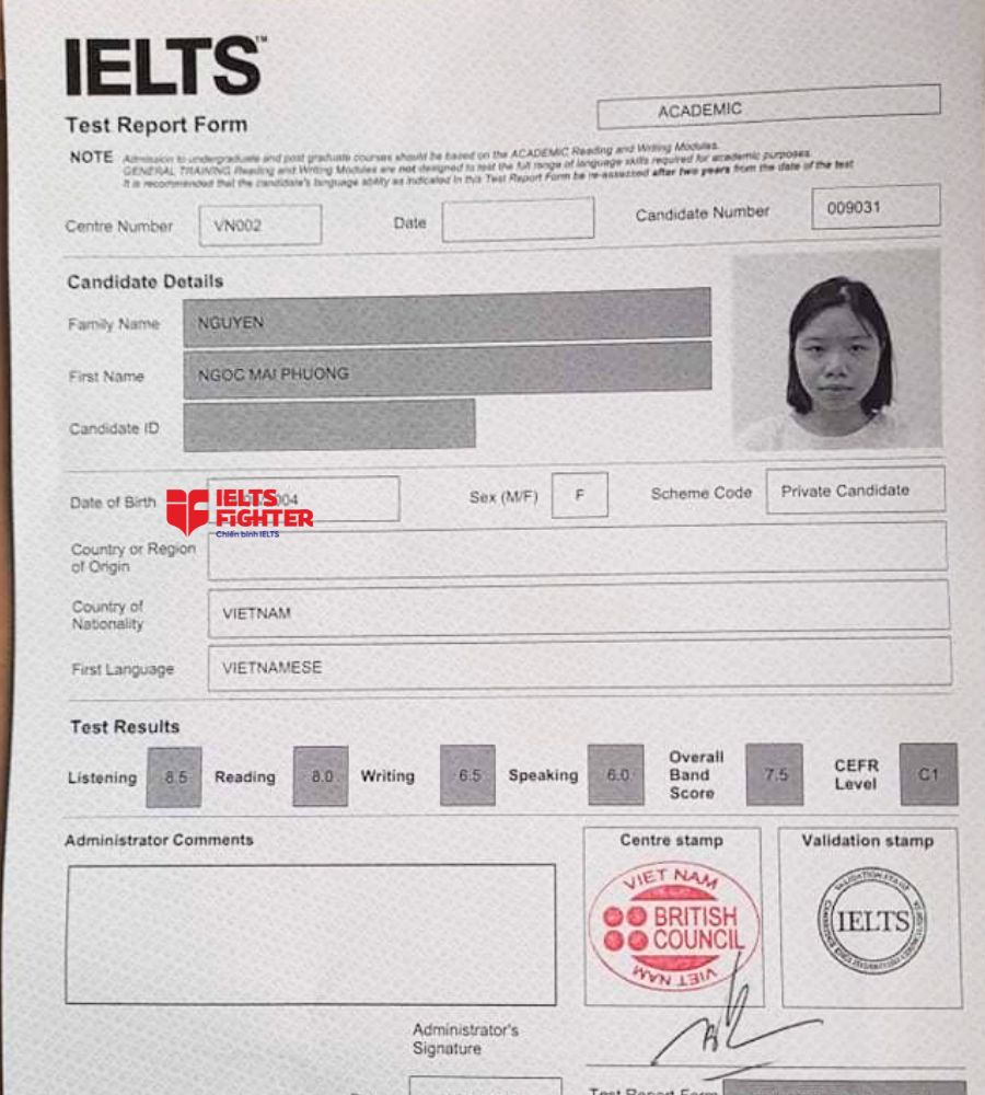 mai phương 7.5 ielts 