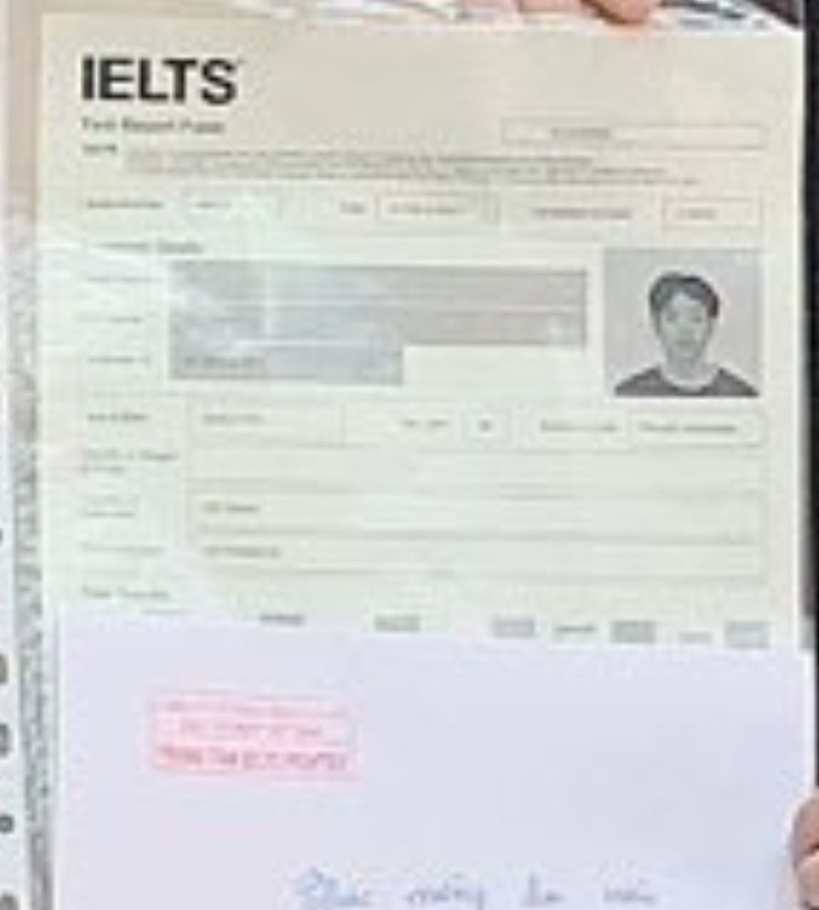 Chứng chỉ Lê Duy Bảo 7.0 IELTS