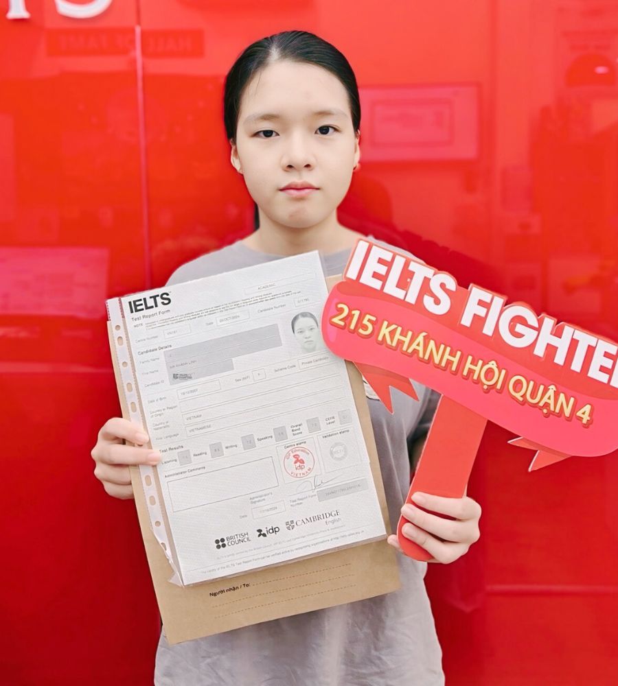 Lê Mã Khánh Linh  7.5 IELTS
