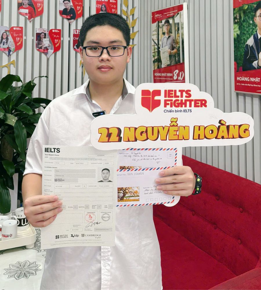 Tống Sơn Nhật An 7.5 IELTS