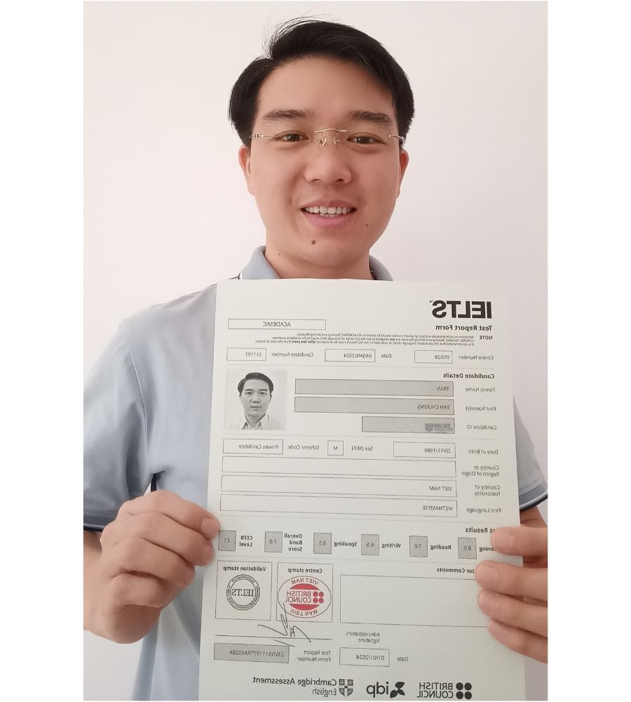 Trần Văn Chương 7.0 IELTS