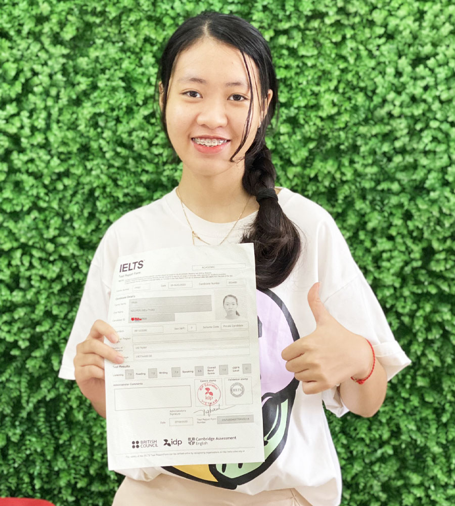 diệu thảo 7.0 IELTS