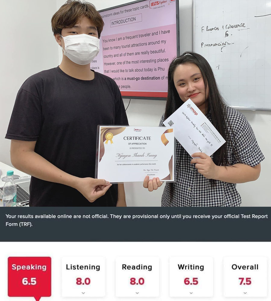 th&agrave;nh trung 7.5 IELTS