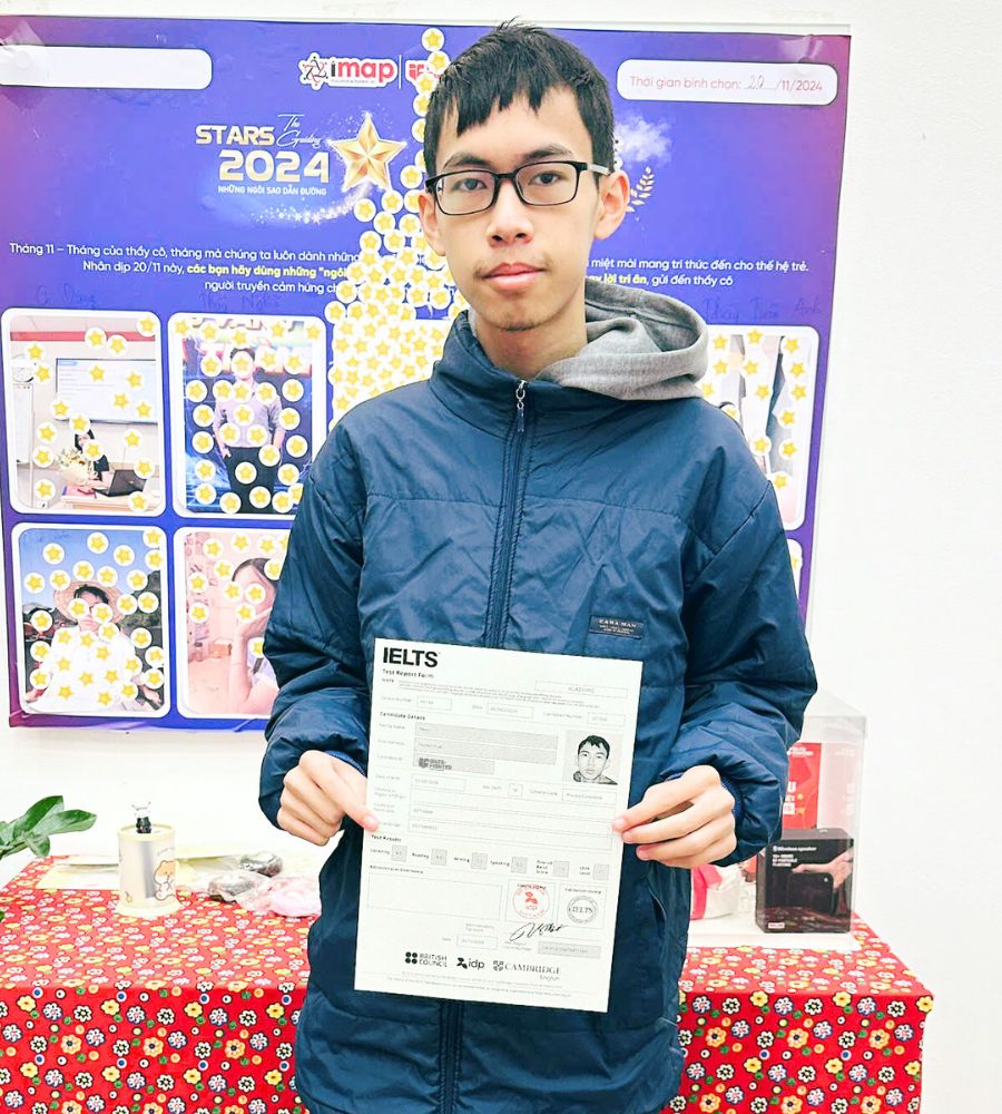 Trần th&agrave;nh đức 7.0 IELTS