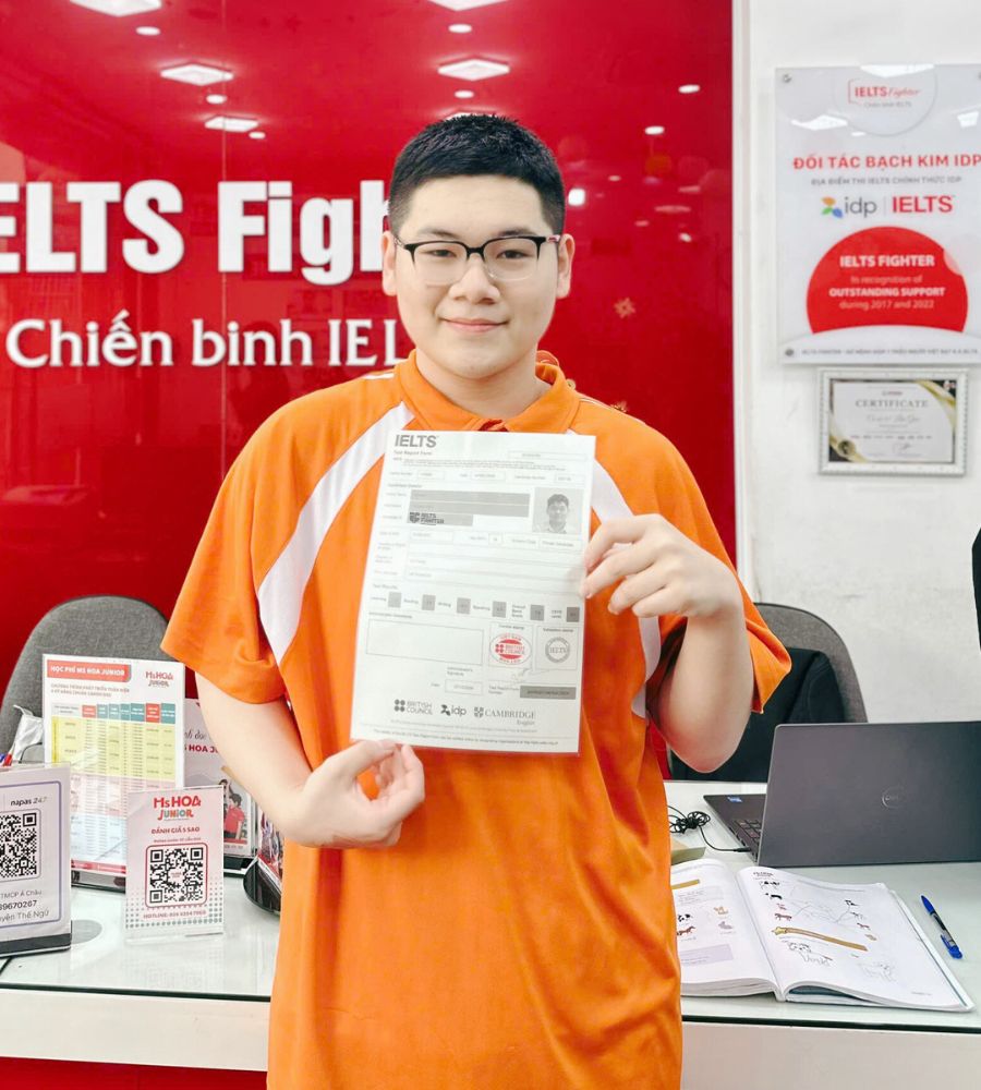 Ho&agrave;ng Trung Hiếu  7.5 IELTS