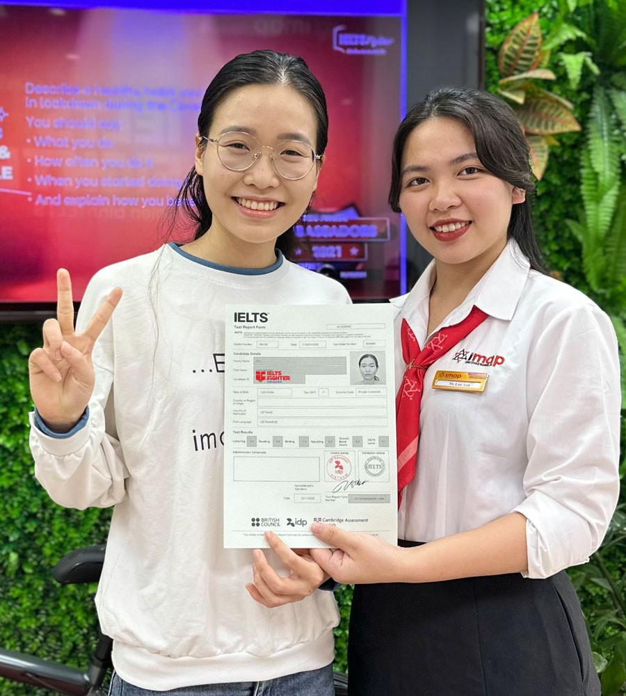 Cẩm nhung 8.0 IELTS