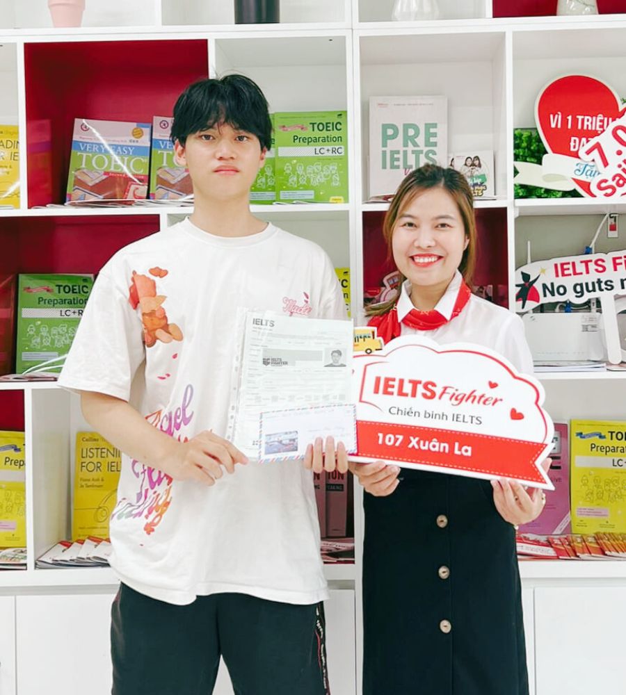 Học vi&ecirc;n IELTS Fighter xu&acirc;n la - qu&yacute; th&aacute;i 7.0 IELTS