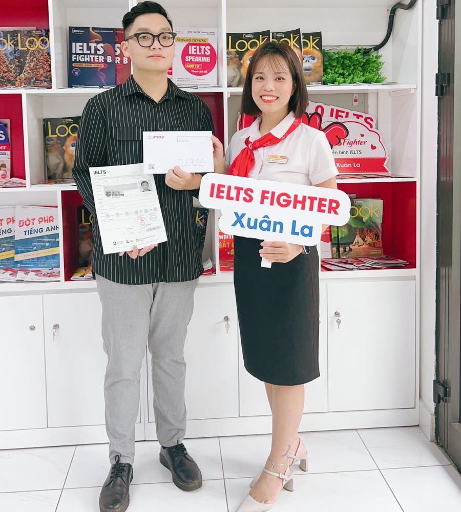 Học vi&ecirc;n IELTS Fighter xu&acirc;n la - nhật quang 7.0 IELTS
