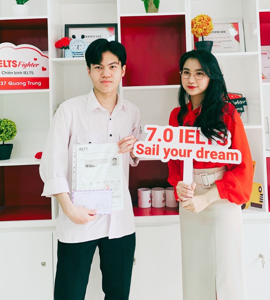 duy ninh 7.0 IELTS ielts fighter 737 quang trung