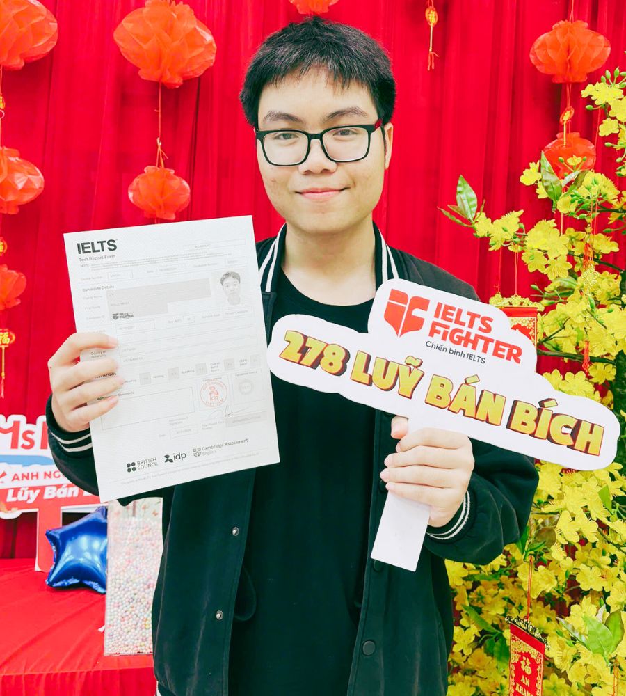 Lý Phúc Minh 7.0 IELTS