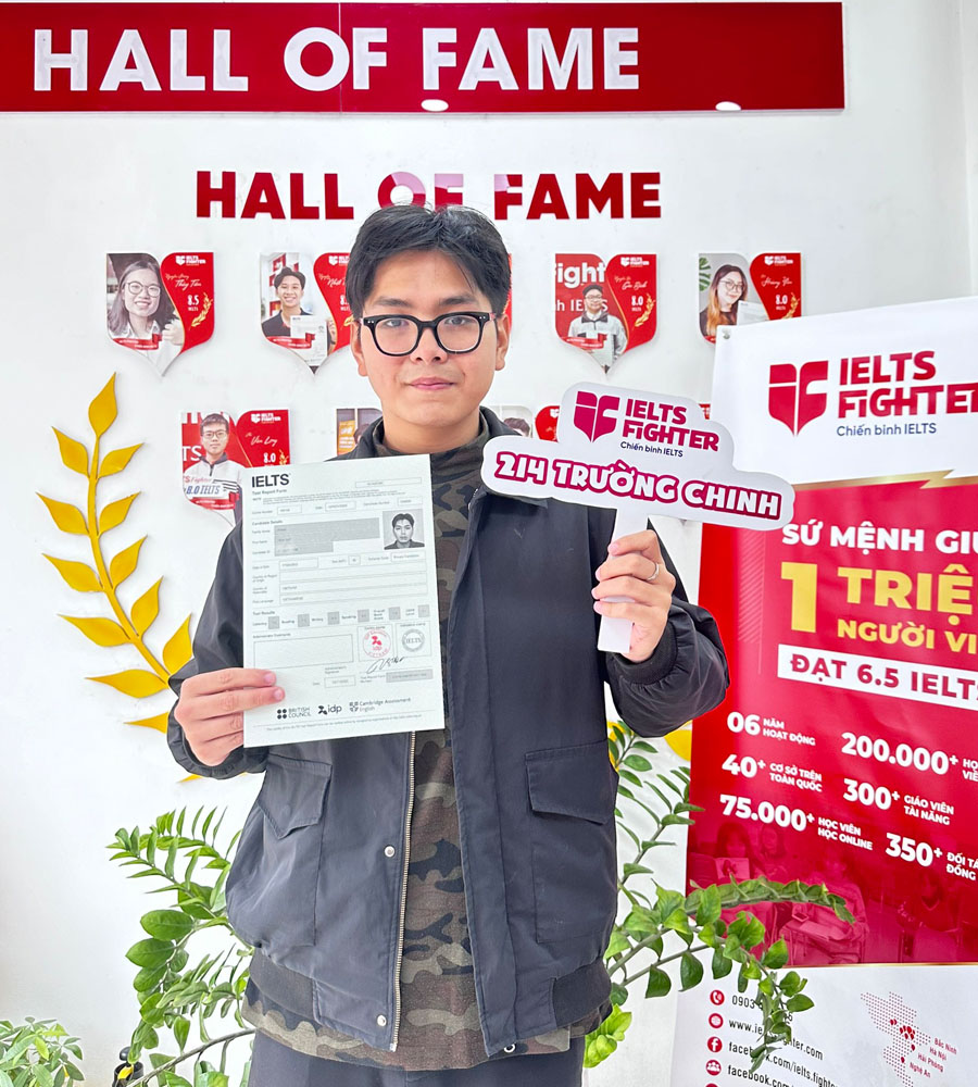 Tiến đạt 7.0 IELTS