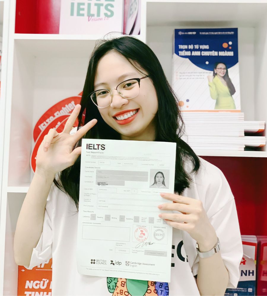 học vi&ecirc;n ielts fighter bắc ninh - tr&agrave; my 7.5 IELTS