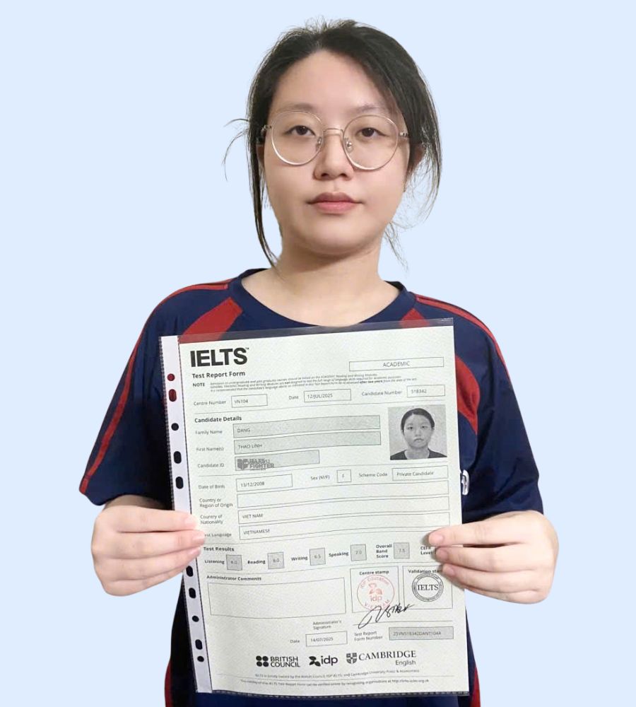 Đặng Thảo Linh 7.5 IELTS