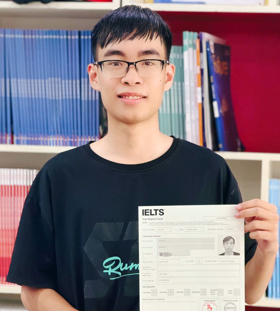 Ho&agrave;ng Minh T&uacute; 7.5 IELTS
