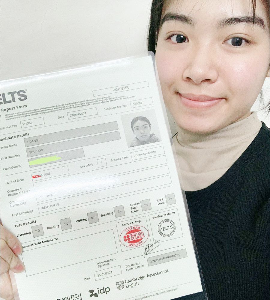 Thục Chi 7.0 IELTS