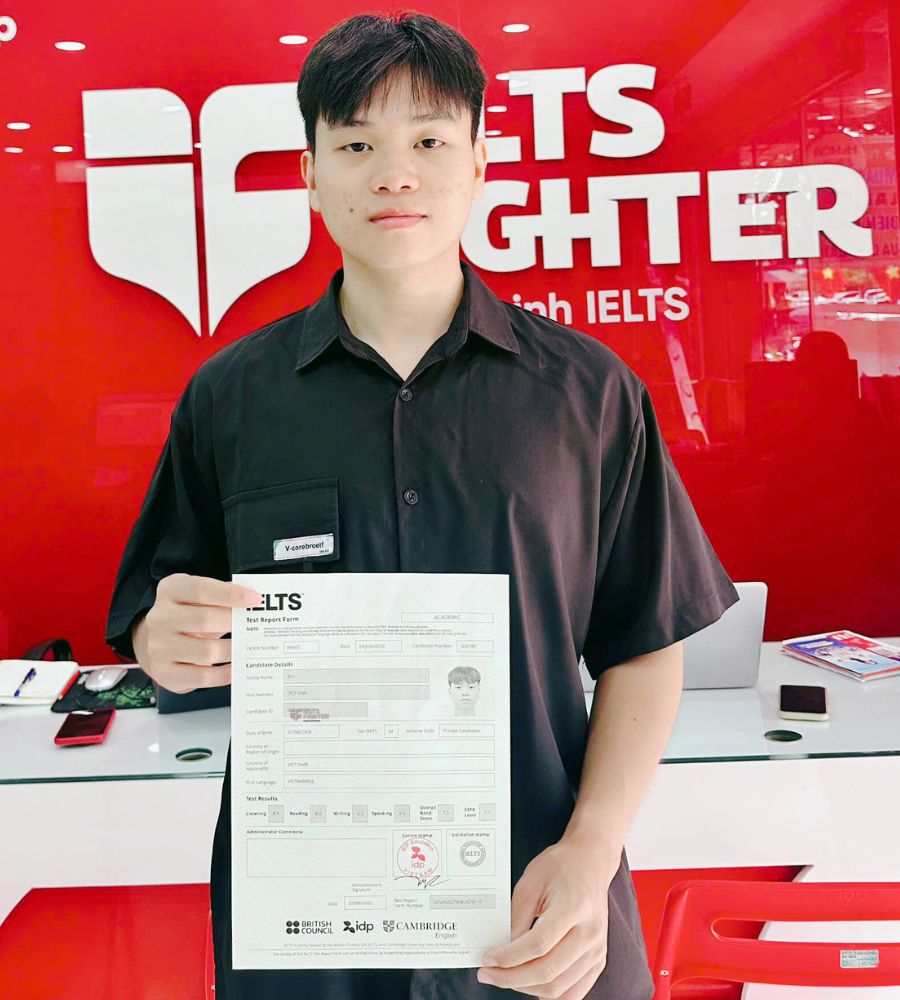 B&ugrave;i Duy Anh 7.5 IELTS