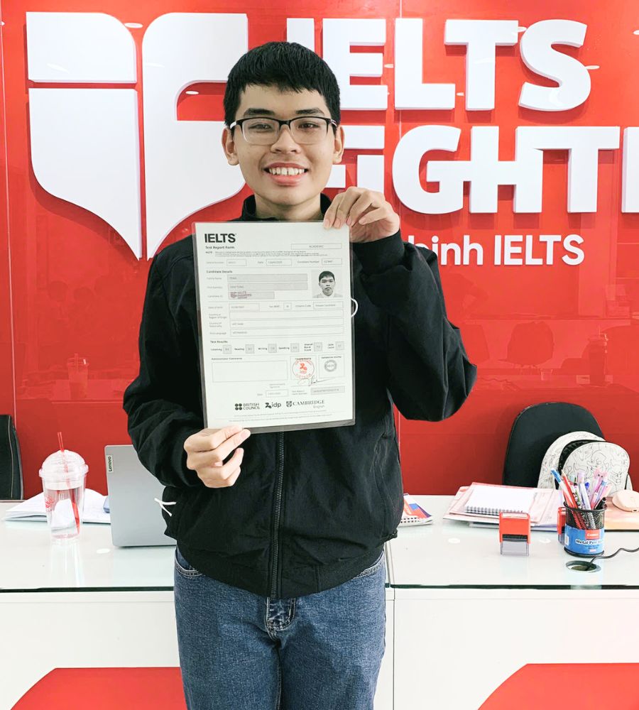 Tống Đ&igrave;nh T&ugrave;ng 7.5 IELTS