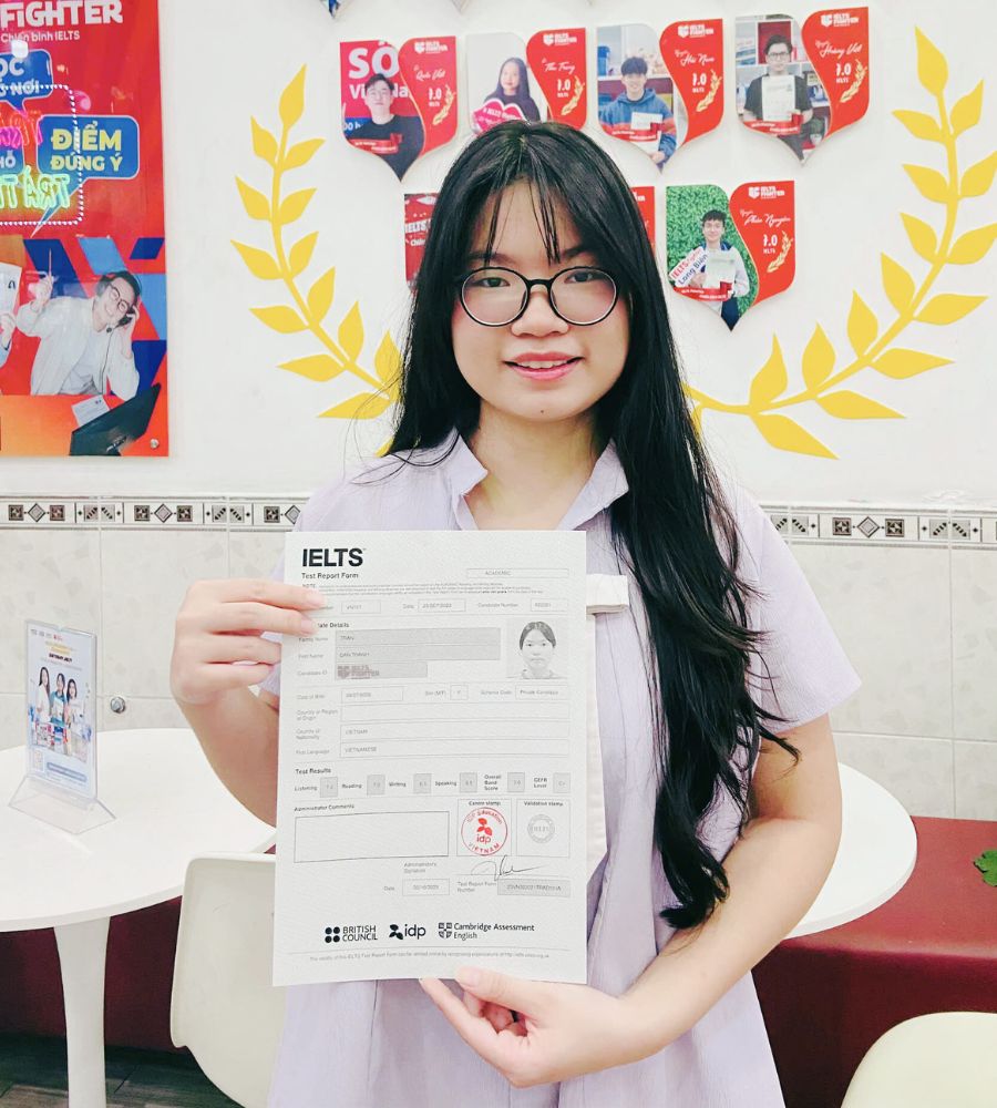Trần Đan Thanh 7.0 IELTS