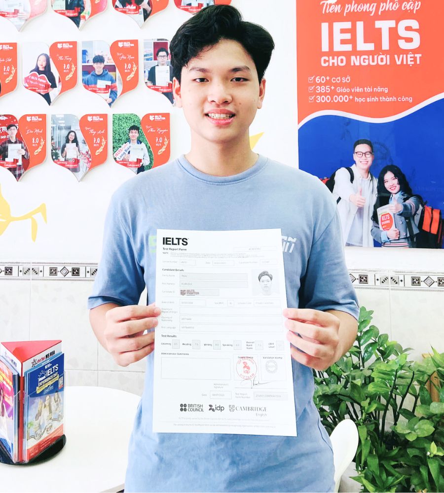 Trần Huấn Đức 7.5 IELTS