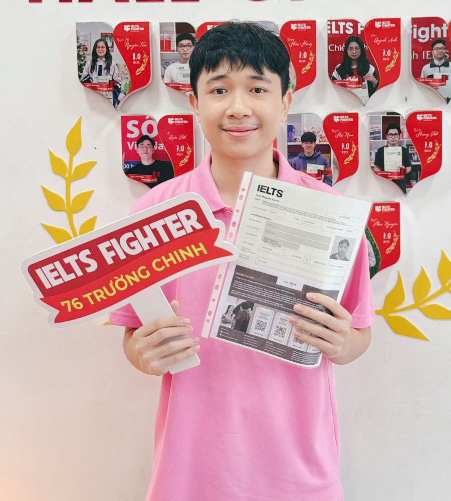 Khưu C&ocirc;ng Duy 7.5 IELTS