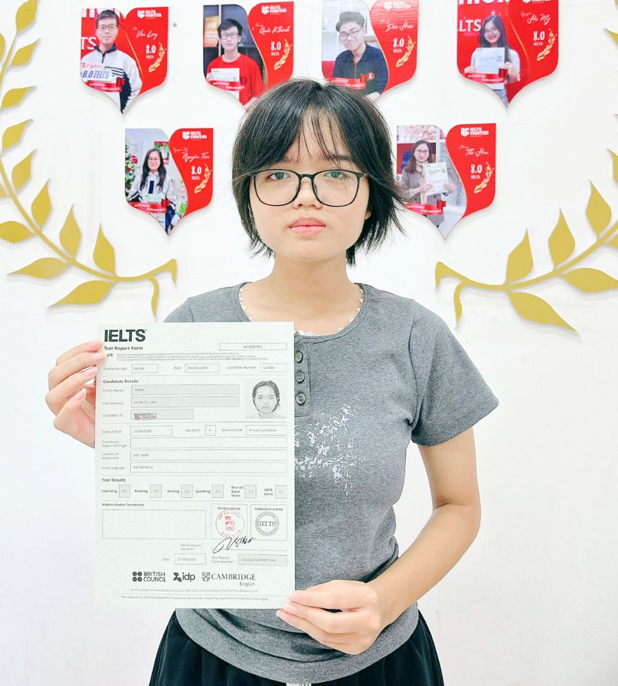 Trịnh Phan T&uacute; Linh 7.0 IELTS