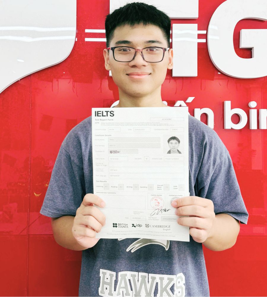 Trần Anh T&uacute; 7.5 IELTS