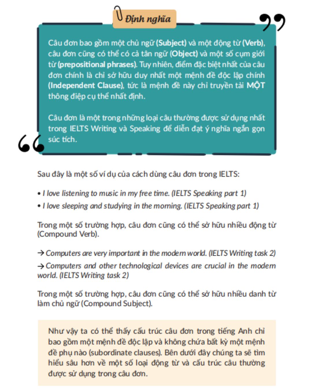 cấu trúc cú pháp cho IELTS Writing 2