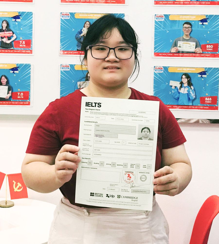 Phạm Ho&agrave;ng Hạnh Nguy&ecirc;n  7.0 IELTS