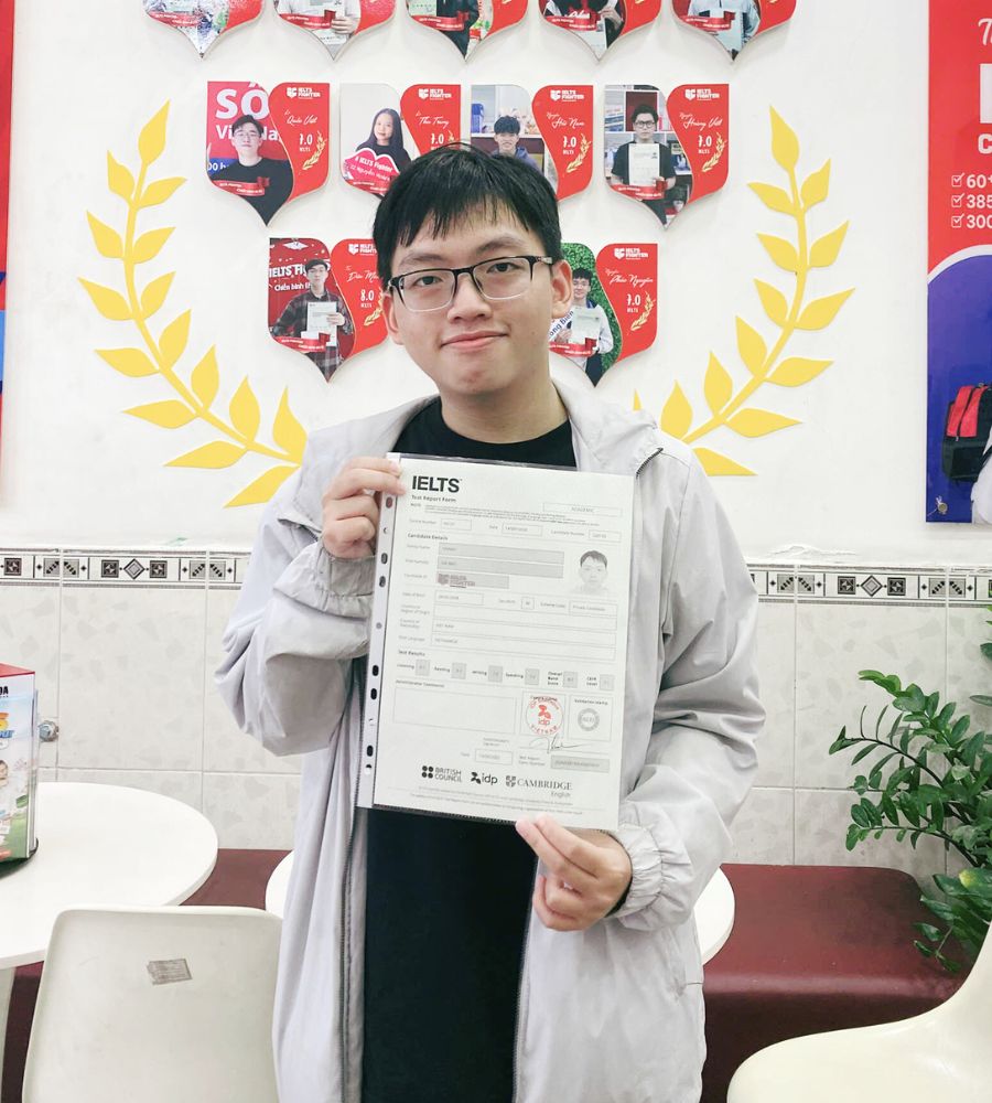 Ho&agrave;ng Gia Bảo 8.0 IELTS