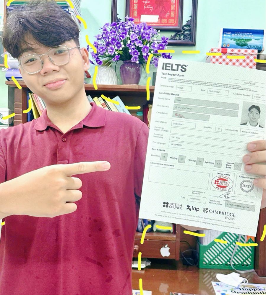 Trần Quốc Nhật Minh  7.0 IELTS