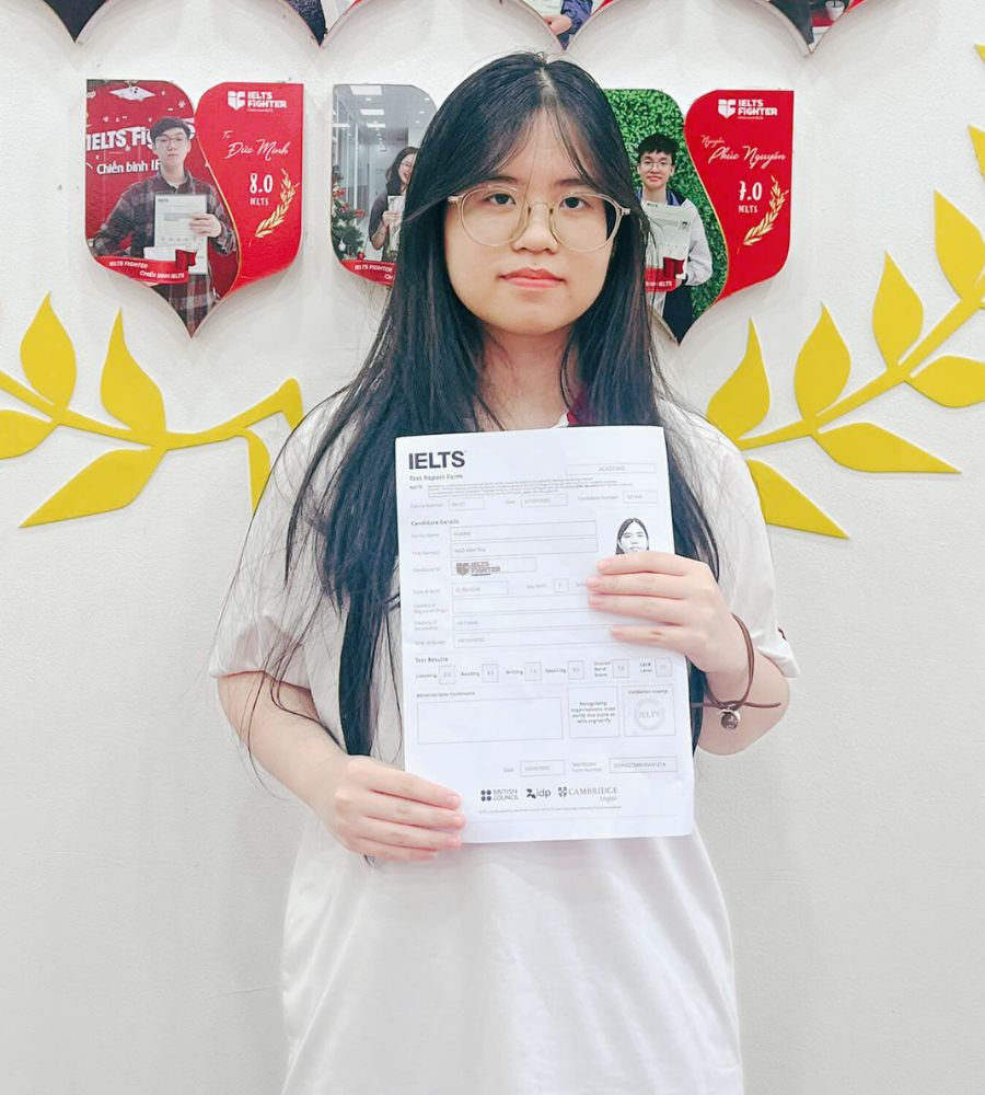 Hoàng Ngô Anh Thư 7.5 IELTS