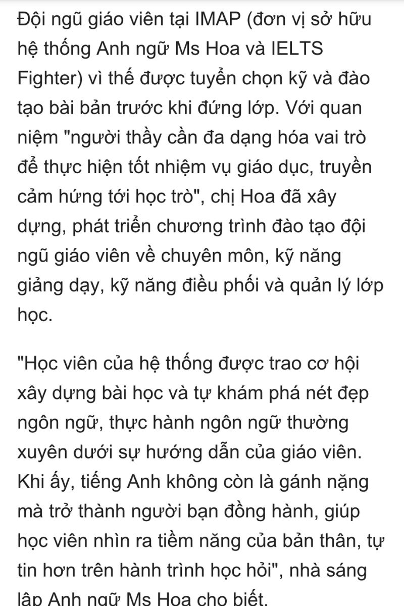 Nhà sáng lập IELTS Fighter: Ms Hoa chia sẻ về cách truyền cảm hứng trong lớp học 2