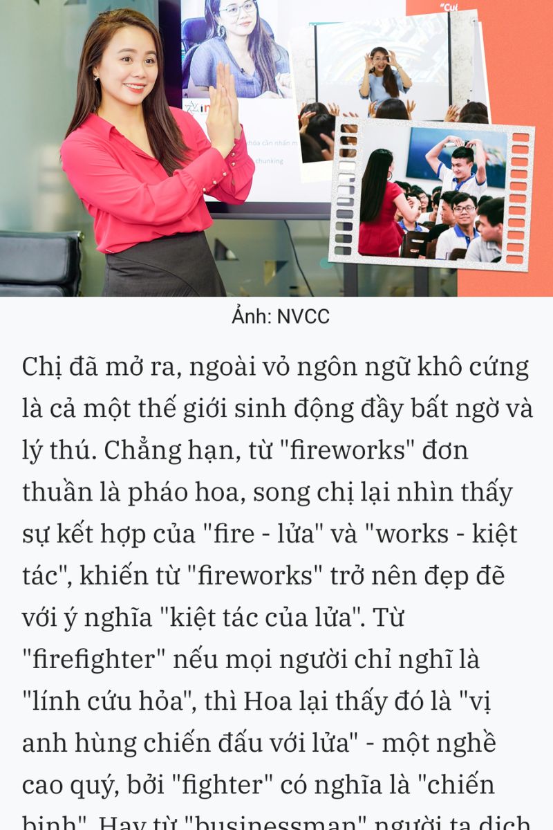 Ms Hoa chia sẻ về cách truyền cảm hứng trong lớp học 3