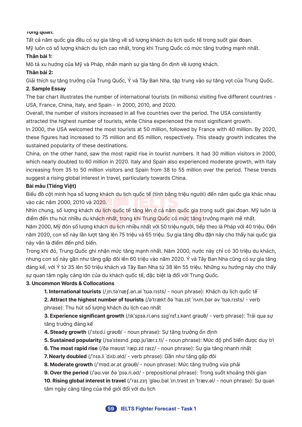 Forecast IELTS Writing Tasks 1 - 2