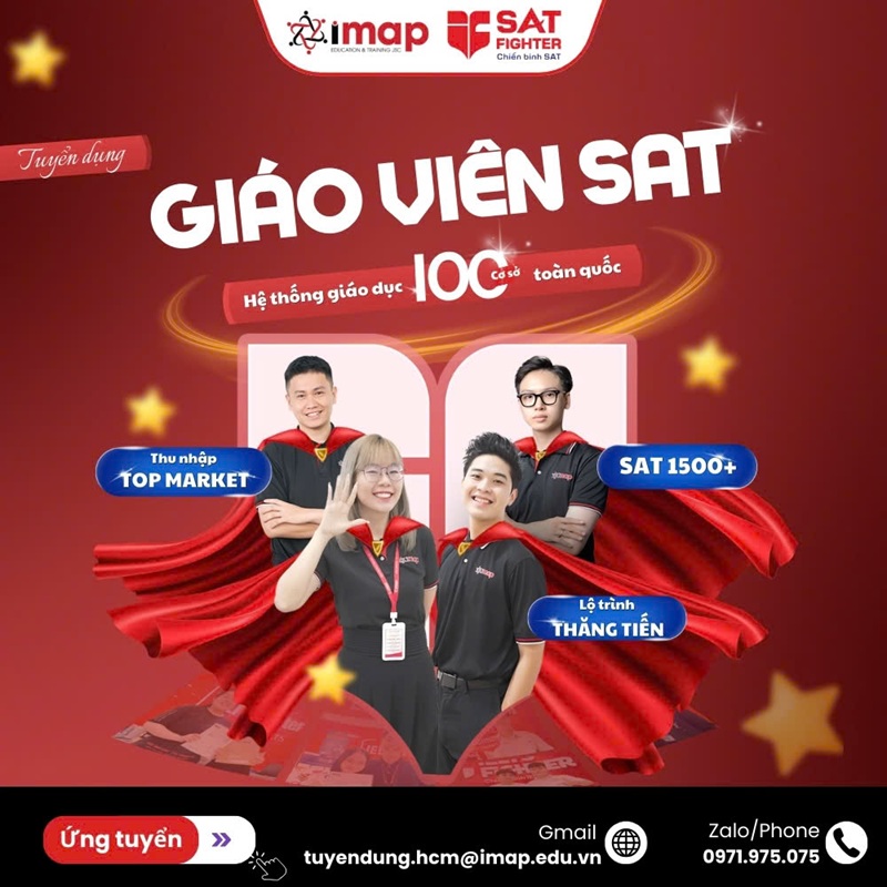 Tuyển dụng gi&aacute;o vi&ecirc;n SAT 