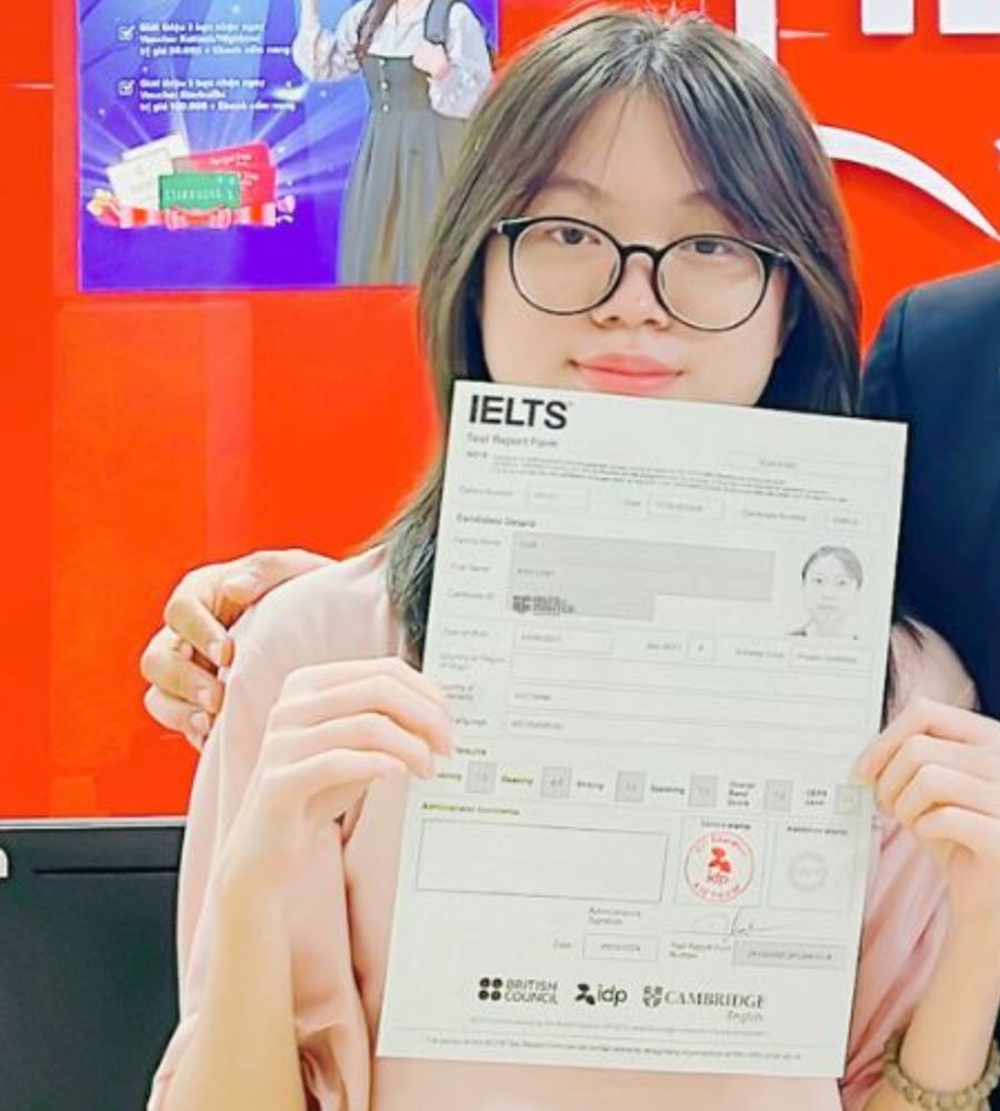 Hứa &Aacute;nh Linh 7.0 IELTS