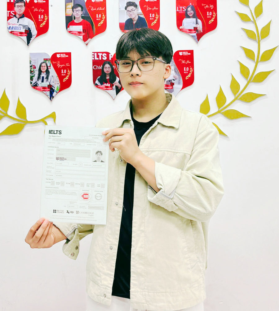 Trần Nam Kh&aacute;nh 7.0 IELTS