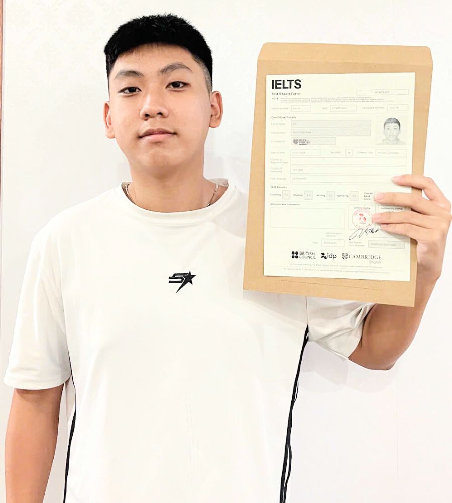 L&ecirc; Hữu T&ugrave;ng L&acirc;m  7.0 IELTS