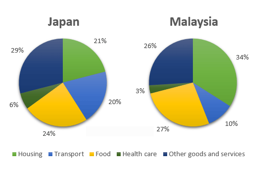 Cách viết bài IELTS Writing Task 1 Piechart
