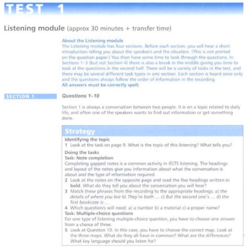 IELTS Practice plus 2 - nội dung