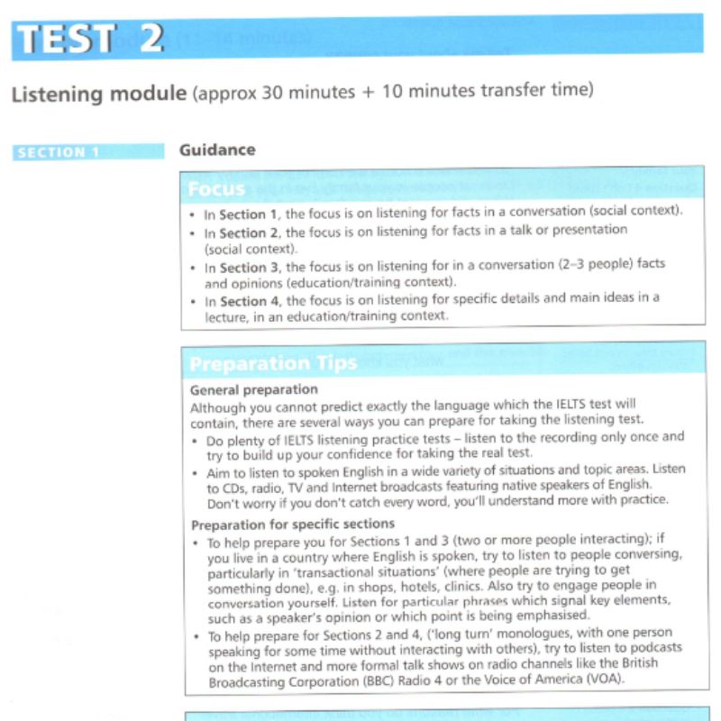 IELTS Practice plus 3 nội dung
