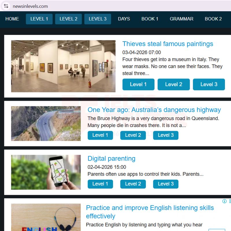 News in Levels