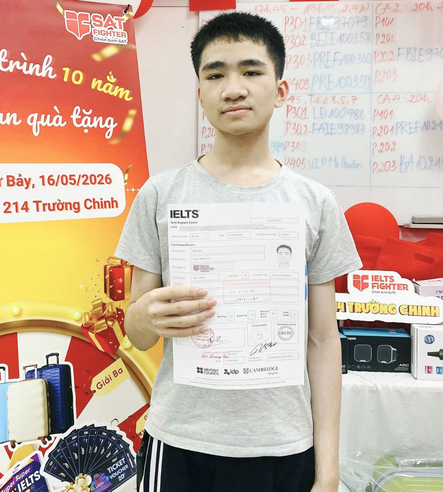 Nguyễn Phan Anh Đức  8.5 IELTS