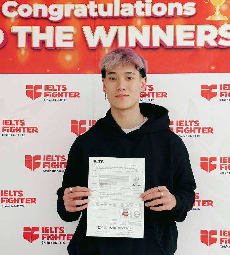 Vũ Justin Quang Anh  8.5 IELTS