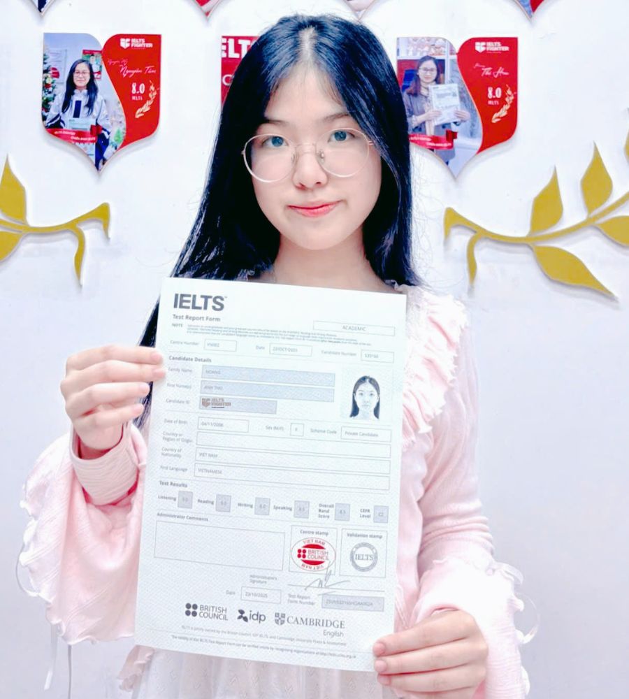 Ho&agrave;ng Anh Thư   8.5 IELTS