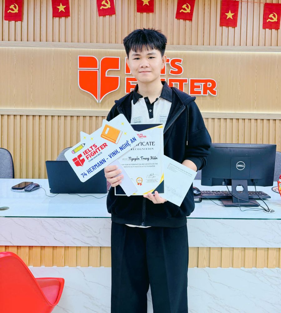 H&agrave; Trung Ki&ecirc;n 7.0 IELTS