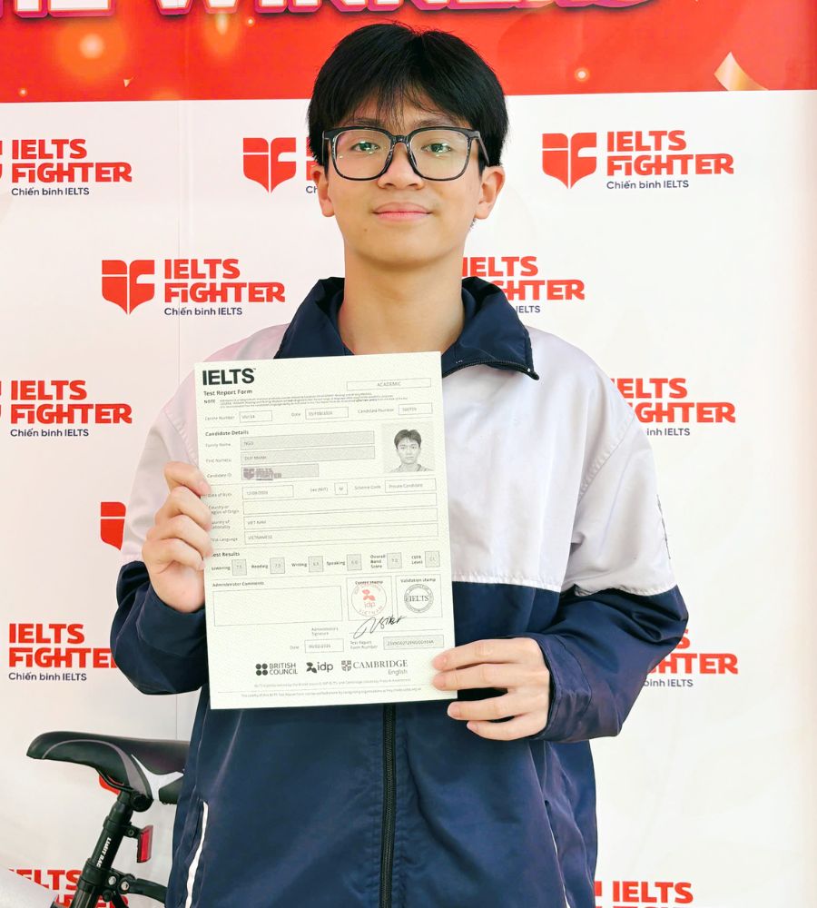 Ng&ocirc; Duy Mạnh 7.0 IELTS
