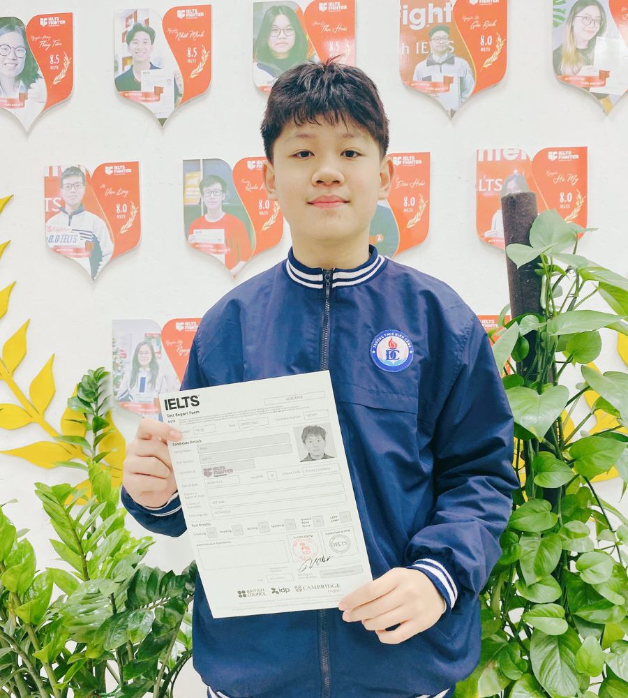 Trần Sao Vũ 8.0 IELTS